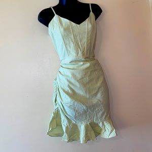 Sage Colored Mini Dress